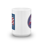 15 Oz. Ceramic Coffee Mug with Logo and Real American Patriot
